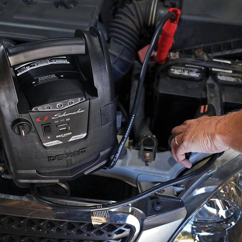 Schumacher Electric 1000 Peak Amp Portable Power and Jump Starter with Air Compressor - SJ1330