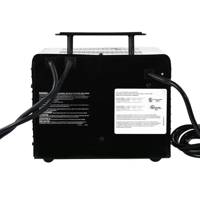 Schumacher Electric Automotive 6 Volt, 12 Volt, 250 Amp Manual Timer Controlled Battery Charger and Jump Starter with 135 Minute Timer - SC1667