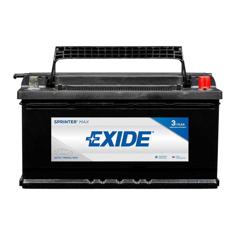 Exide SPRINTER MAX 12 volts Lead Acid 6-Cell H8/L5/49 Group Size 950 Cold Cranking Amps (BCI) Auto Battery - SX-H8/L5/49