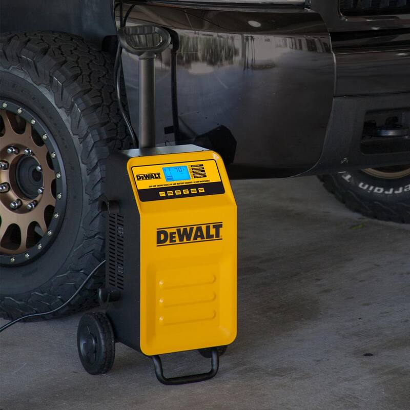 DEWALT Professional Rolling 40 Amp Battery Charger, 3 Amp Maintainer with 200 Amp Engine Start - DXAEC200