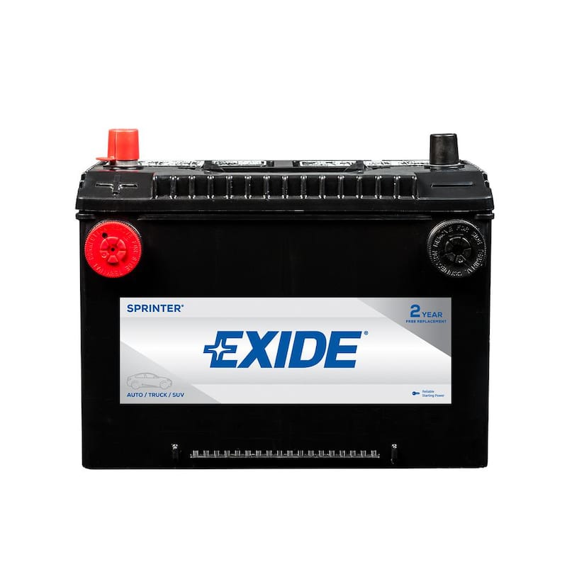 Exide SPRINTER 12 volts Lead Acid 6-Cell 78DT Group Size 650 Cold Cranking Amps (BCI) Auto Battery - S78DT