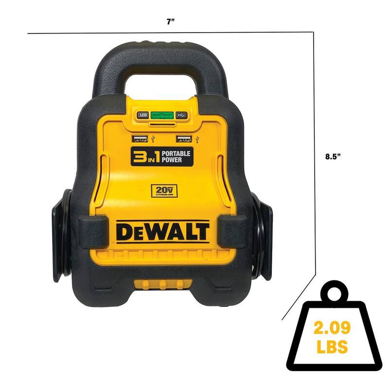 DEWALT Battery Booster Compatible With 20V XR 5 AH Lithium-Ion Battery - DXAE20VBB