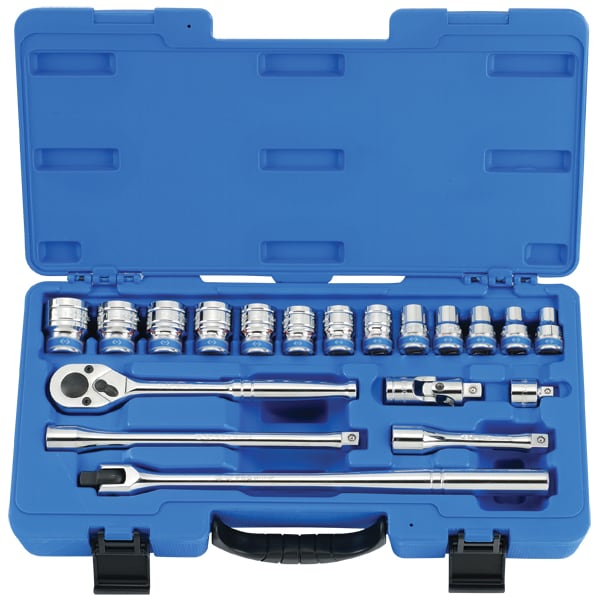 Kt Pro Tools 1/2" Drive Metric, 19 pcs - A4503MR