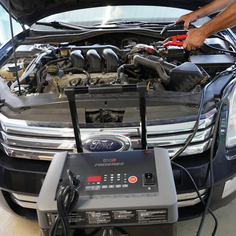 Schumacher Electric DSR Professional Grade 12 and 24 Volt, 330 Amp Wheeled Battery Charger, Maintainer, and Engine Starter - DSR124