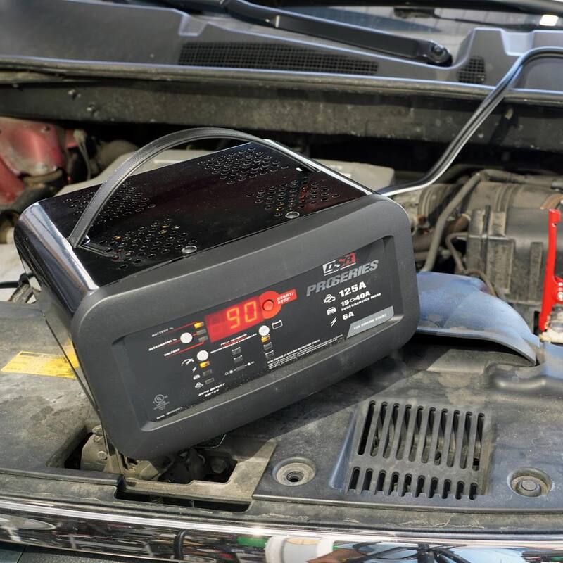 Schumacher Electric DSR Professional Grade 6 and 12 Volt, 125 Peak Amps, Battery Charger and Engine Starter - DSR145