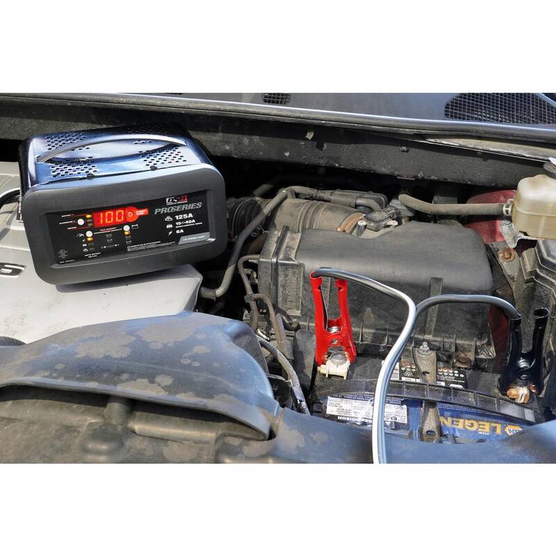 Schumacher Electric DSR Professional Grade 6 and 12 Volt, 125 Peak Amps, Battery Charger and Engine Starter - DSR145