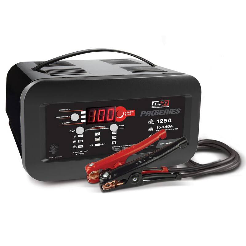 Schumacher Electric DSR Professional Grade 6 and 12 Volt, 125 Peak Amps, Battery Charger and Engine Starter - DSR145