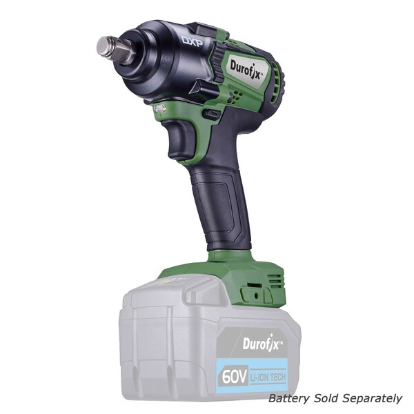 Durofix DXP 60V 1/2" BLDC Impact Wrench, 3-Stage, 517 ft-lbs, Tool Only - RI60166A1T