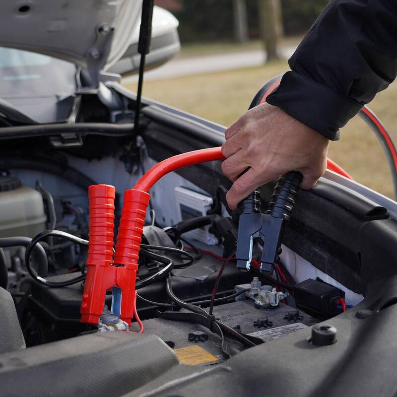 Schumacher Electric 1-Gauge, 25-Foot Extreme-Duty Jumper Cables, Rated for 900 Amps - BC1