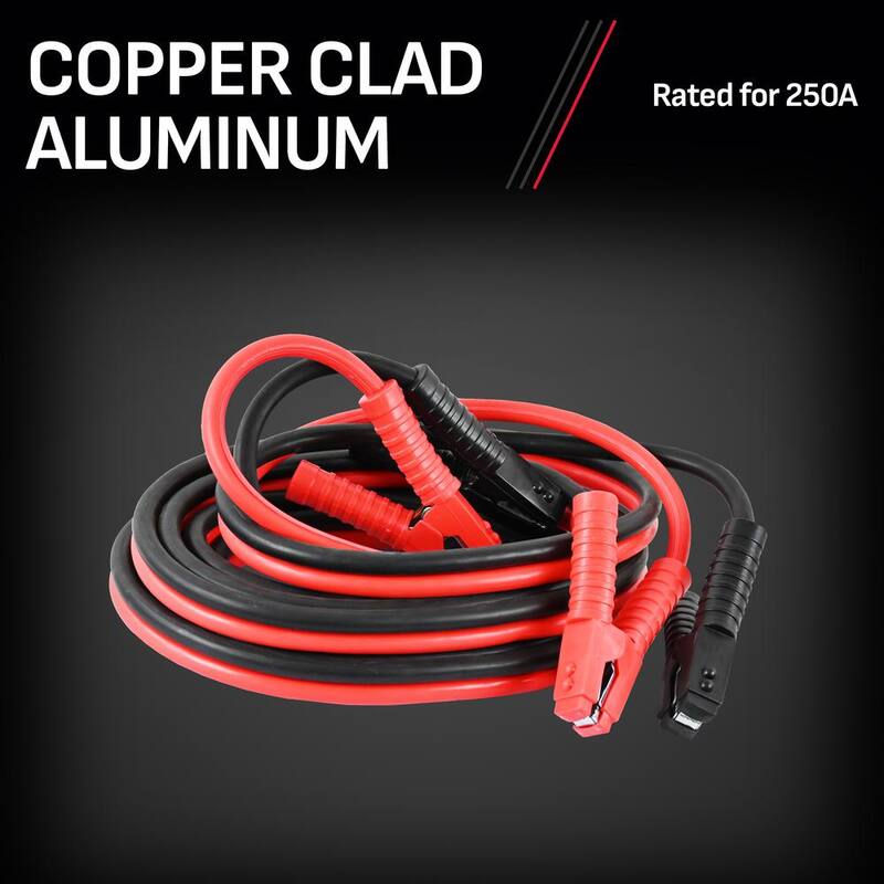 Schumacher Electric 1-Gauge, 25-Foot Extreme-Duty Jumper Cables, Rated for 900 Amps - BC1