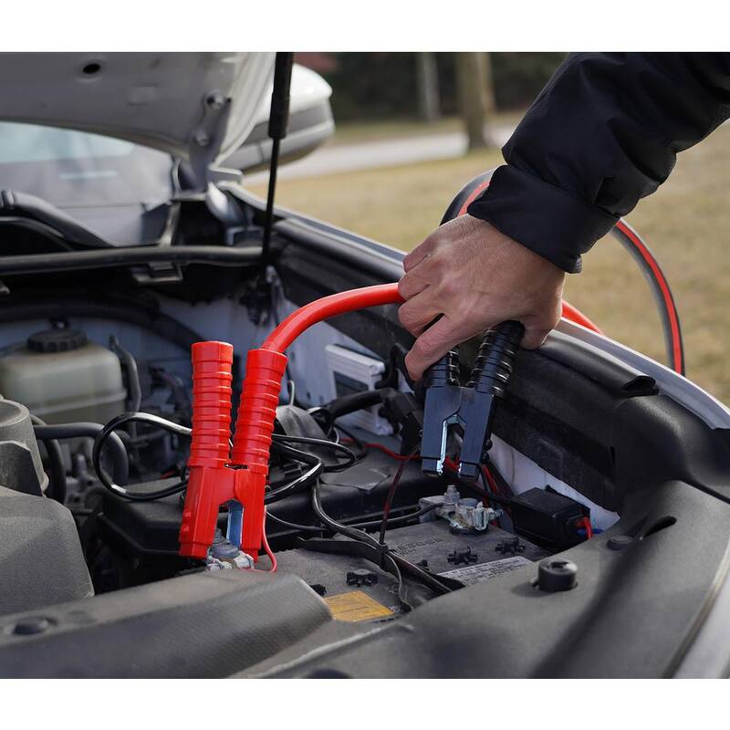 Schumacher Electric 1-Gauge, 25-Foot Extreme-Duty Jumper Cables, Rated for 900 Amps - BC1