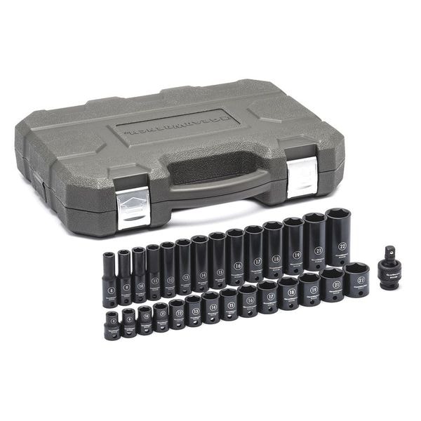 Gearwrench 29 Piece 3/8" Drive 6 Point Standard & Deep Impact Metric Socket Set - 84925N
