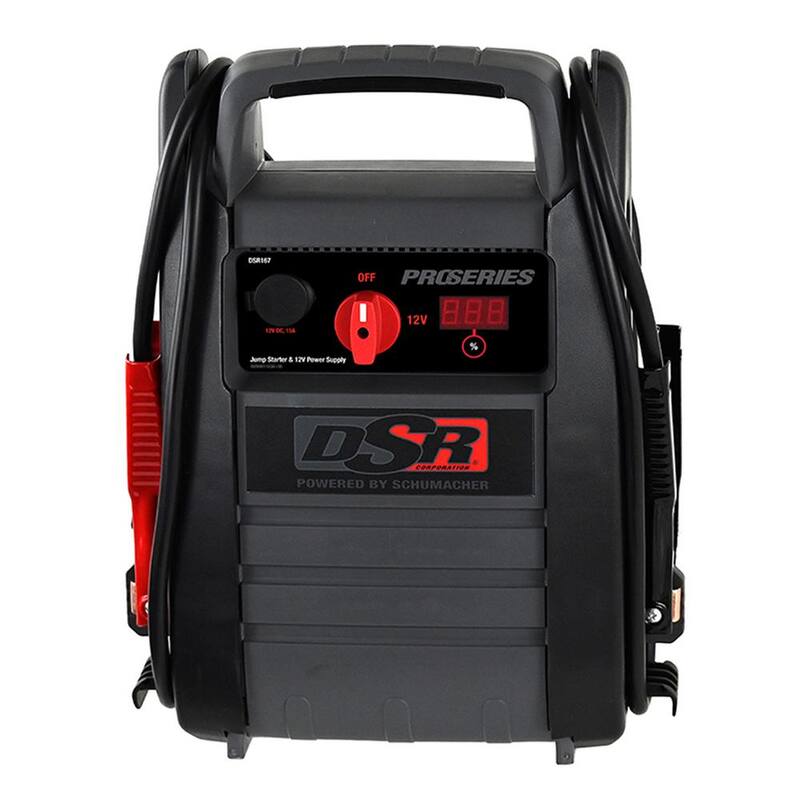 Schumacher Electric DSR Professional Grade 2250 Peak Amp 12-Volt Jump Starter and Portable Power Station with 400 Watt Inverter - DSR167