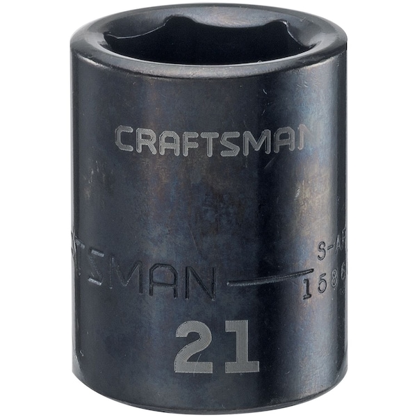 Craftsman Sockets, 1/2" Drive 21mm Metric Impact S - CMMT15868