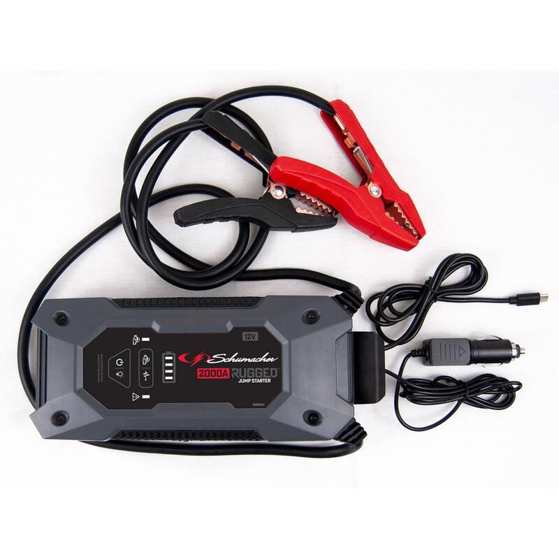 Schumacher Electric Rugged Lithium Automotive 12-Volt 2000 Amp Portable Jump Starter and Power Bank - SL1651