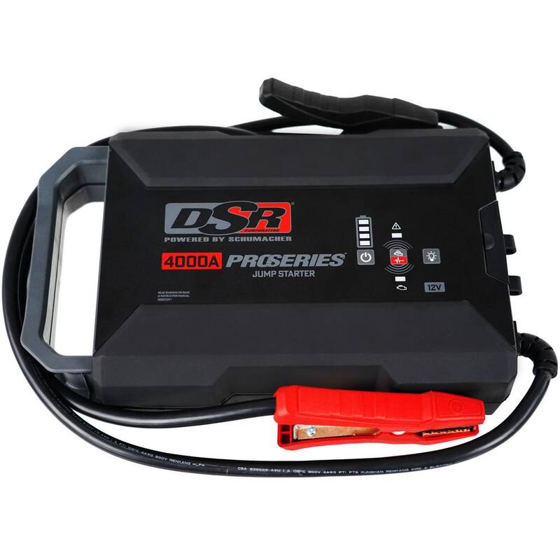 Schumacher Electric DSR Professional Grade 12 Volt, 4000 Peak Amps, Portable Lithium Jump Starter with USB Power - DSR164