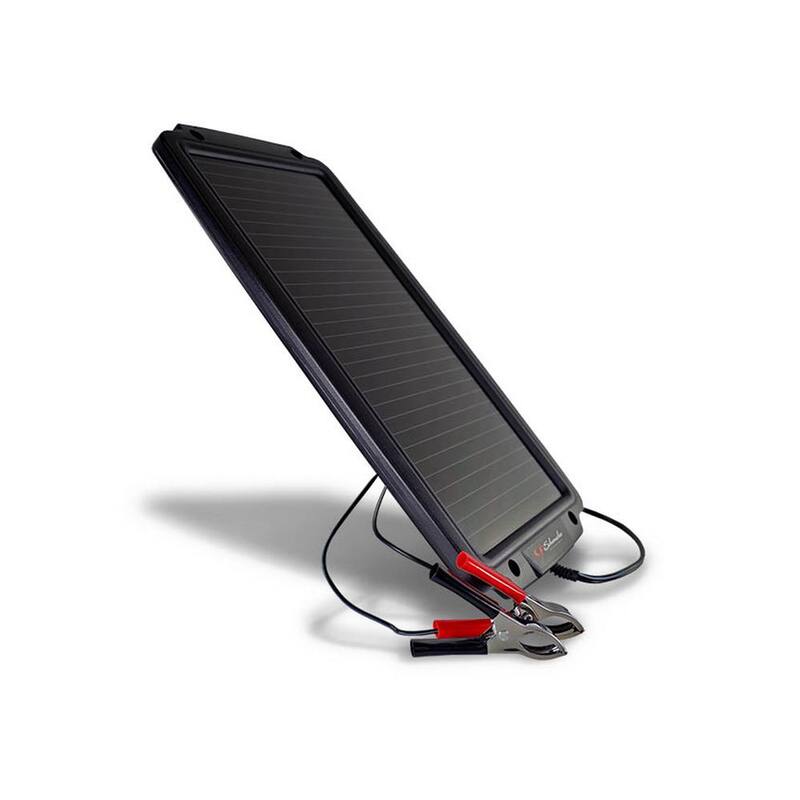 Schumacher Electric Automotive 12-Volt Solar Battery Maintainer with Quick-Connect Clamps and DC Accessory Plug - SP-200