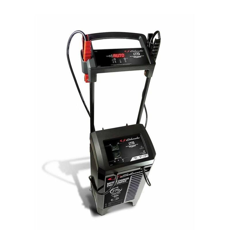 Schumacher Electric Automotive 6 Volt and 12 Volt 275 Amp Fully Automatic Wheeled Jump Starter and Battery Charger with 40 Amp Boost - SC1326