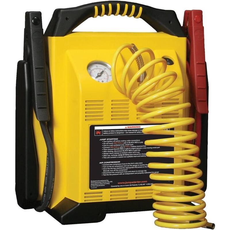CLORE AUTOMOTIVE 1,700 Peak Amp Jump Starter with Air Compressor - JNCAIR