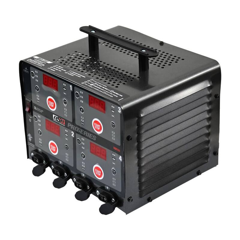 Schumacher Electric DSR Professional Grade 4 Bank, 6 to 12 Volt, 5 to 10 Amp Automatic Battery Charging Station - DSR125