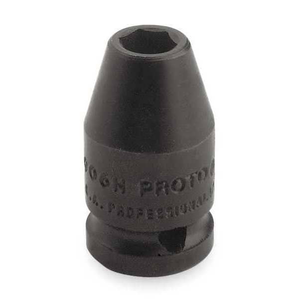 Proto 1/4 in Drive Impact Socket 5/8 in Size 6 pt Standard Depth, Black Oxide - J6920H