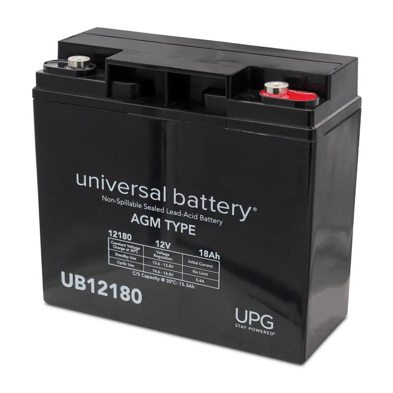 UPG 12-Volt 18 Ah I1 Terminal Sealed Lead Acid (SLA) AGM Rechargeable Battery - UB12180