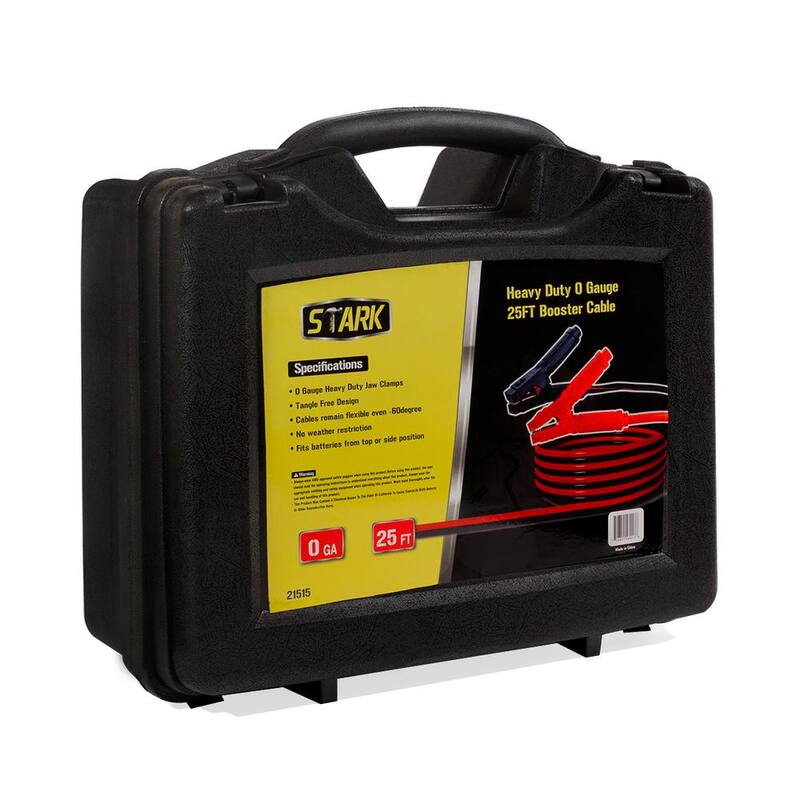Stark 25 ft. Heavy-Duty Battery Booster Jumper Cables - 21515-H1