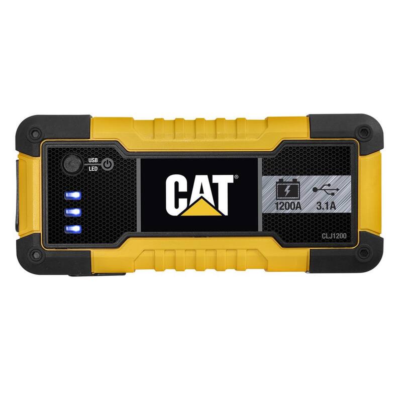 CAT 1200 Peak Amp Automotive Lithium Jump Starter, Portable Power - 15W USB-A & USB-C - CLJ1200