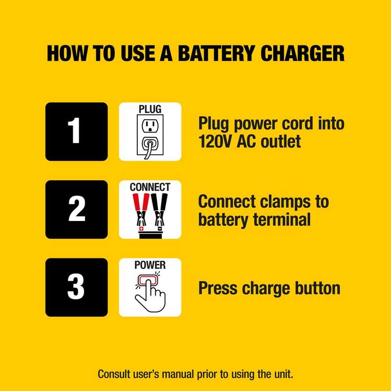 CAT Professional 10 Amp Battery Charger/Battery Maintainer with 6-Volt Or 12-Volt Charging Option - CBC10