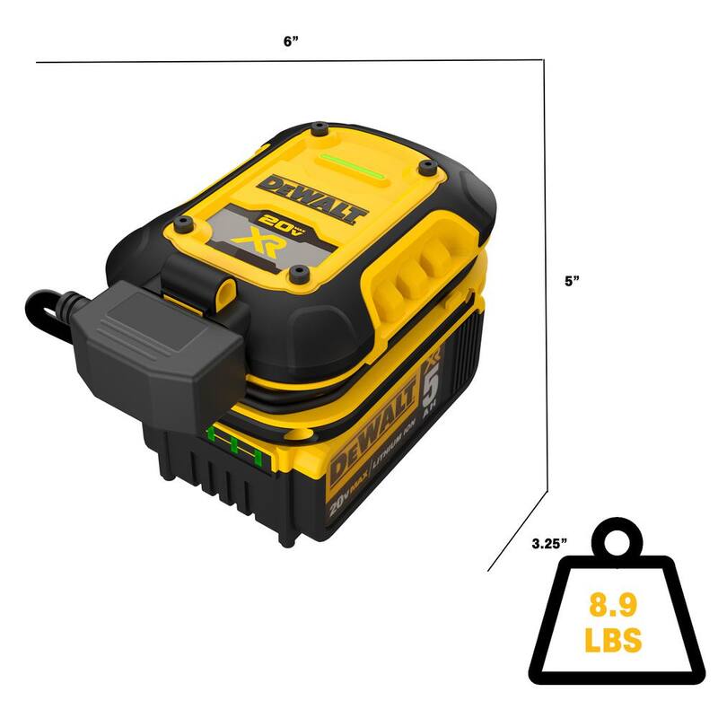 DEWALT 12V Auto Battery Maintainer Includes 20V x R 5AH Battery, DCB115 Charger - DXAEOBDK