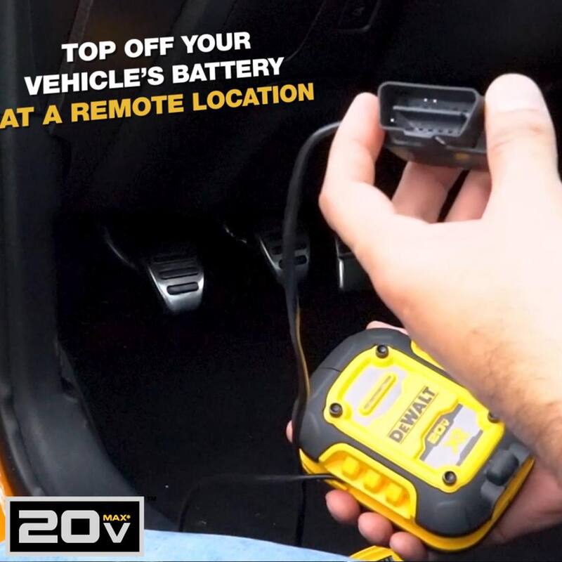DEWALT 12V Auto Battery Maintainer Includes 20V x R 5AH Battery, DCB115 Charger - DXAEOBDK