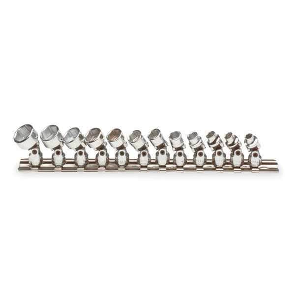 Proto 1/4" Drive Universal Socket Set Metric 12 Pieces 5 mm to 15 mm , Full Polish - J47205