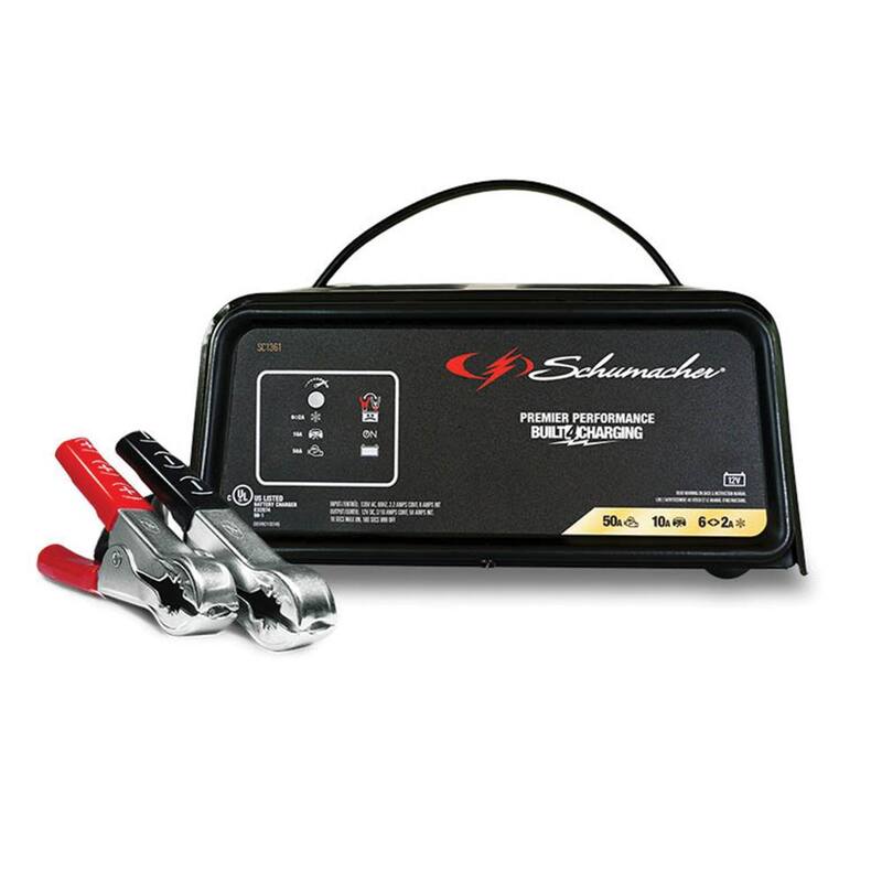 Schumacher Electric Automotive 12-Volt 50-Amp Fully Automatic Battery Charger and Jump Starter - SC1361