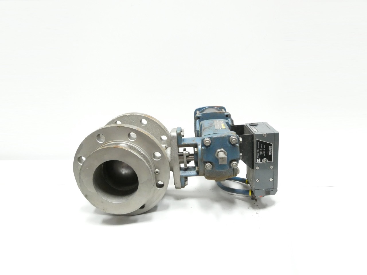 DEZURIK 9329109 PNEUMATIC STAINLESS FLANGED V100 4IN CONTROL VALVE ...