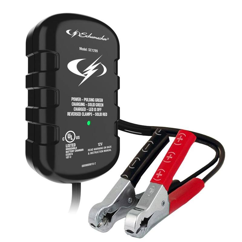 Schumacher Electric Automotive 12-Volt 0.8-Amp Fully Automatic Battery Maintainer - SC1299