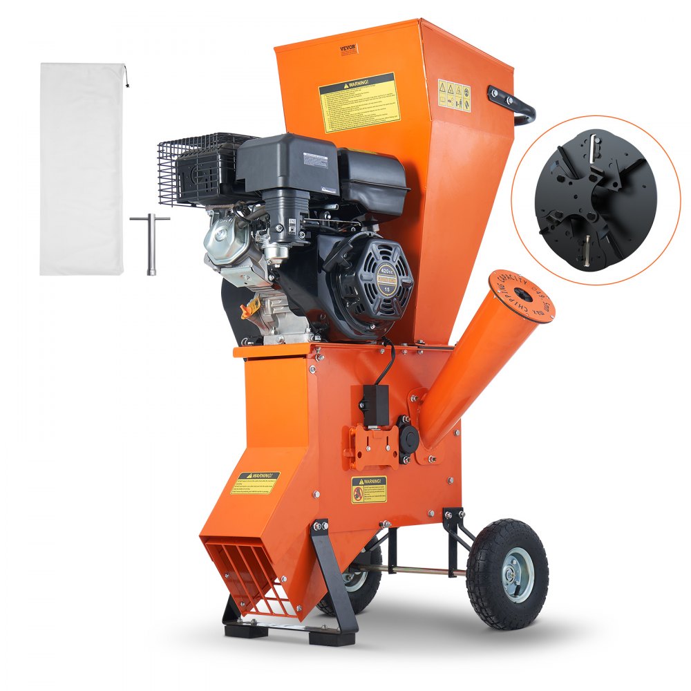VEVOR Wood Chipper Shredder Mulcher 12 HP HeavyDuty Gas Powered 6.7” 420cc 8.6kW - RYXPJ420CC86CDQYLV0