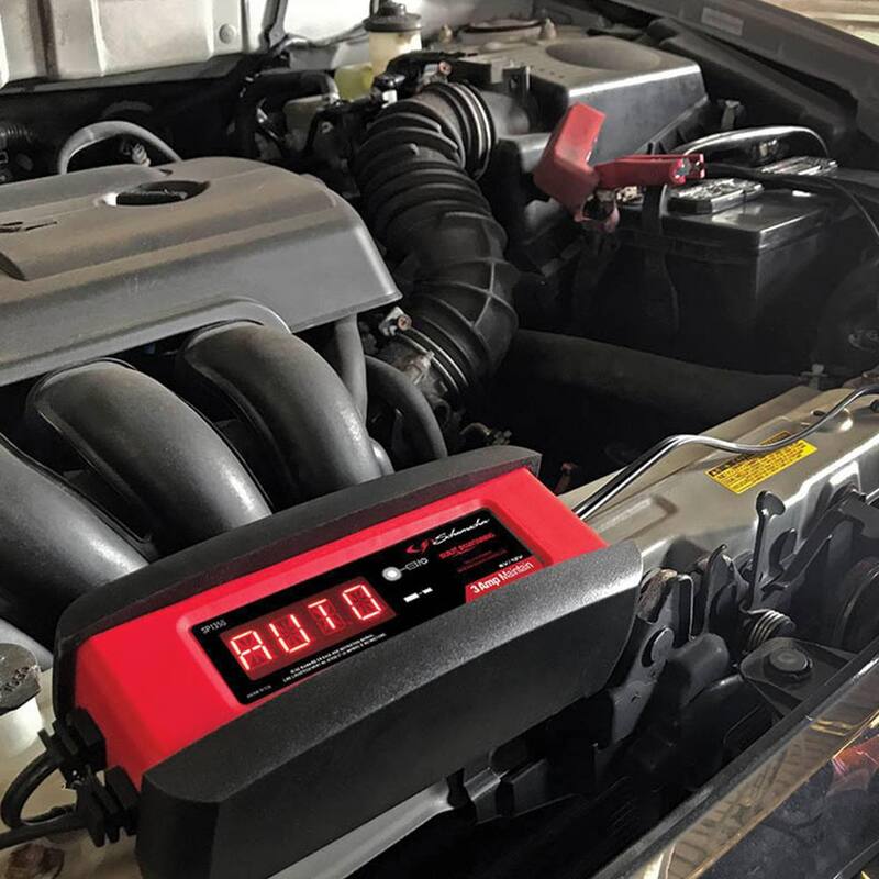 Schumacher Electric Automotive 6-Volt/12-Volt 3-Amp Fully Automatic Battery Charger and Maintainer - SP1356