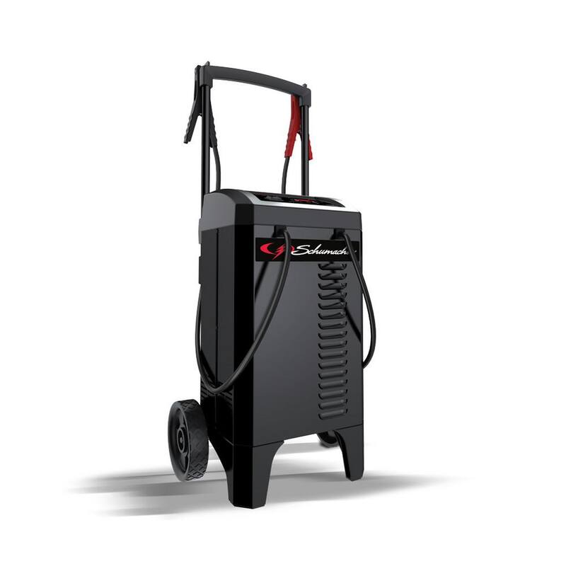 Schumacher Electric Automotive 6 Volt and 12 Volt 300 Amp Fully Automatic Wheeled Jump Starter and Battery Charger with 60 Amp Boost - SC1400