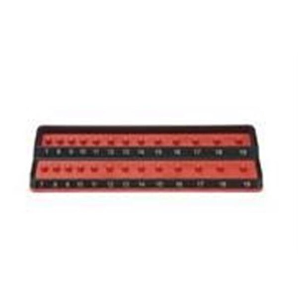 Mechanics Time Savers Mechanics Time Savers MTS-PSH25S-RED 0.25 in. SAE PEG Socket Holder; Red - MTS-PSH25S-RED