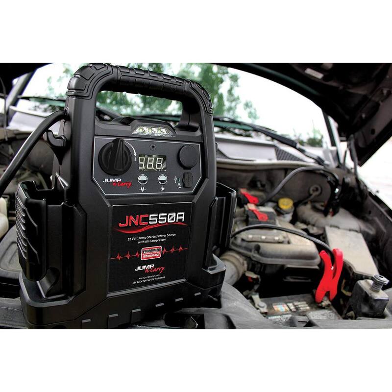 CLORE AUTOMOTIVE 1,100 Peak Amp 12-Volt Jump Starter with Air - JNC550A