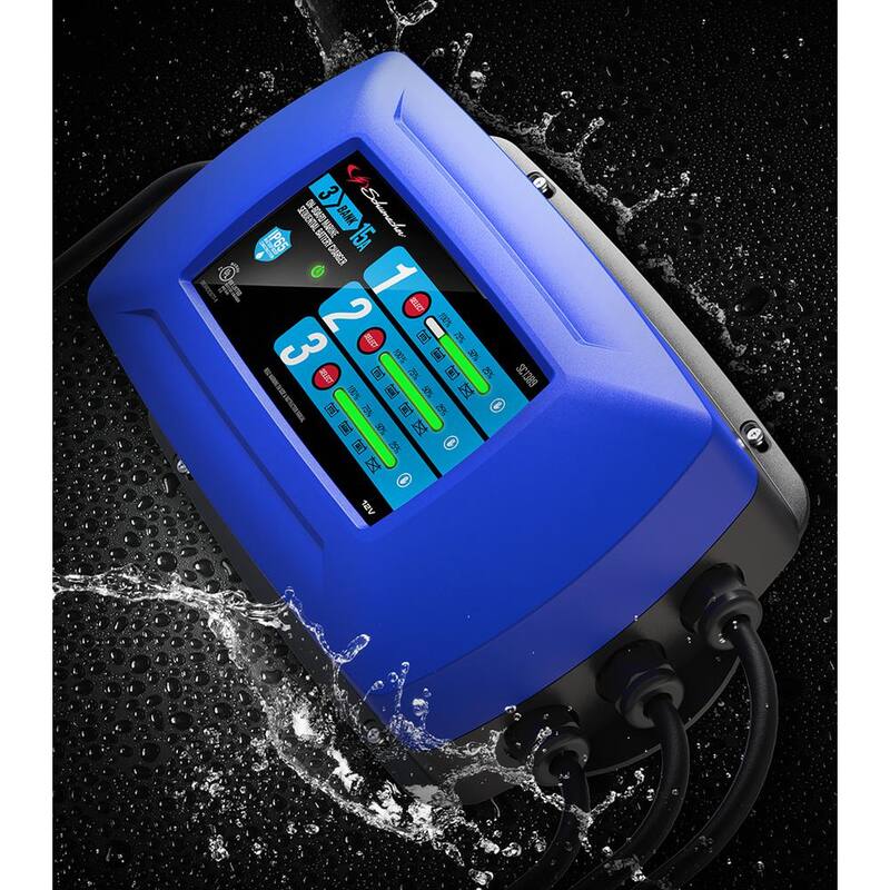 Schumacher Electric Schumacher Ship 'n Shore Marine 12-Volt 15-Amp Three-Bank On-Board Sequential Battery Charger - SC1389