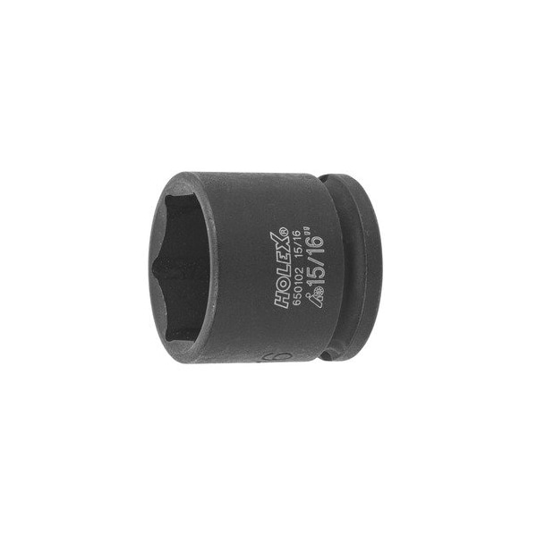 Holex Impact Socket, 3/8 inch Drive, 6 pt, 15/16 inch - 650102 15/16
