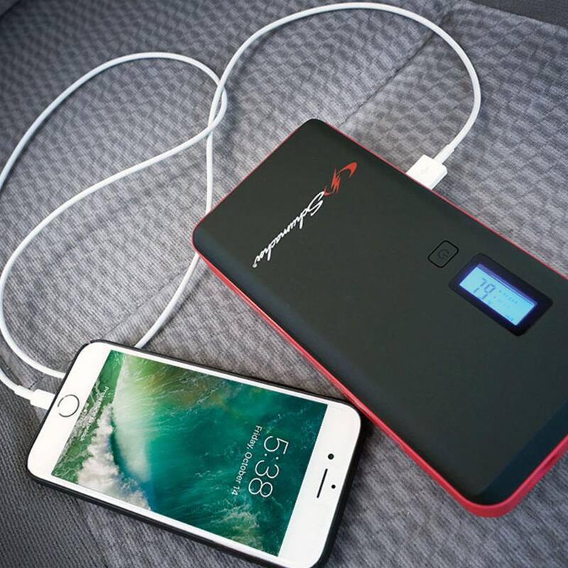 Schumacher Electric Automotive Lithium Portable Power Pack and 800 Peak Amp 12-Volt Jump Starter with Dual USB Ports - SL1327