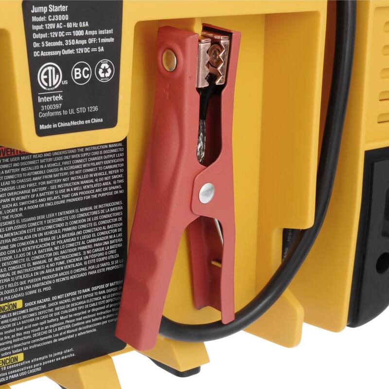 CAT 2000 Peak Amp Pro Portable Car Jump Starter with 12-Volt DC Outlet - CJ3000