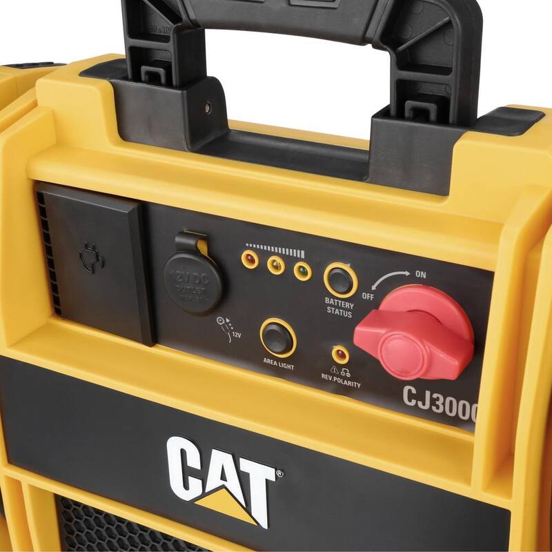CAT 2000 Peak Amp Pro Portable Car Jump Starter with 12-Volt DC Outlet - CJ3000