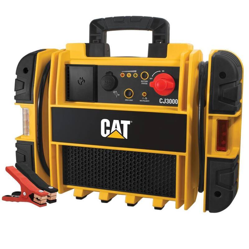 CAT 2000 Peak Amp Pro Portable Car Jump Starter with 12-Volt DC Outlet - CJ3000