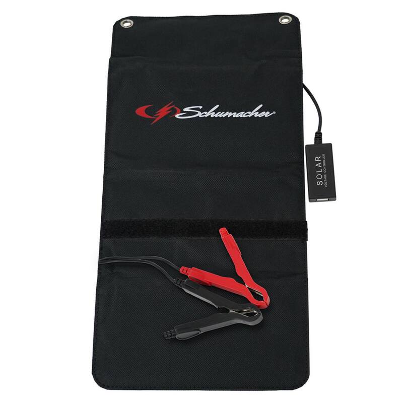 Schumacher Electric Schumacher Automotive 12-Volt 5-Watt Portable Solar Battery Charger and Maintainer - SA1589