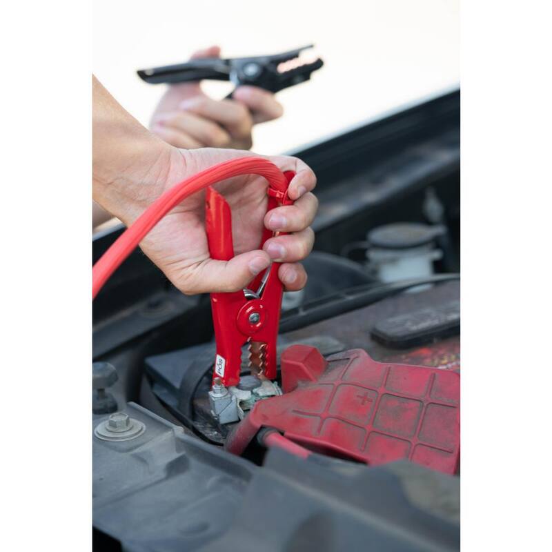 Road Power 16 ft. 4-Gauge 400 Amp Red Booster Cables - 86660104