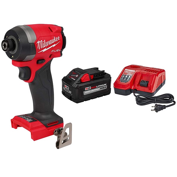 Milwaukee Tool Impact Diver and Battery Kit - 2953-20, 48-59-1880