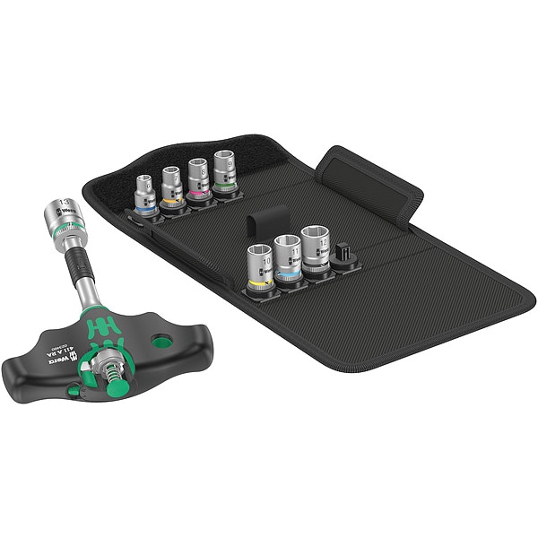 Wera 1/4 in Drive Metric, SAE, 9 pcs - 05023470001